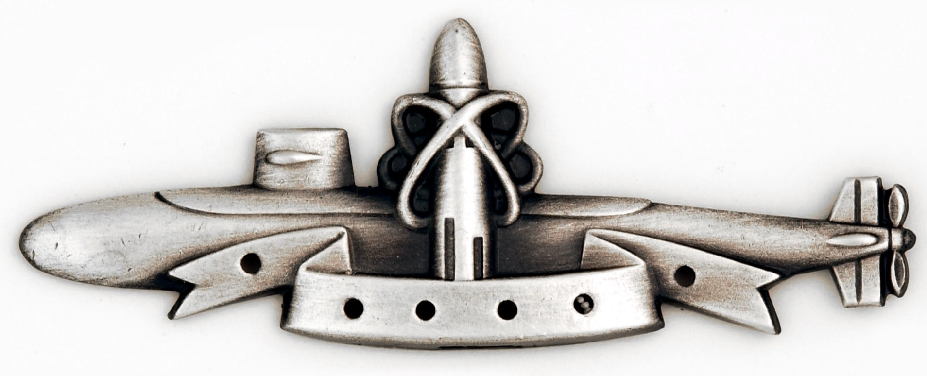 <p>Worn by officers/enlisted who&apos;ve completed successful patrols in an SSBN.</p><p>Lafayette Class Sub with Polaris Missile and electron rings</p><p>Gold Star=1 Successful Patrol Silver Star=5 Successful Patrols Gold Pin= 20 Successful Patrols</p>