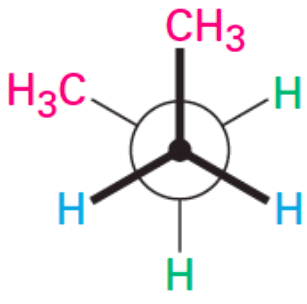 <p><span>This Newman projection shows </span><span style="color: mediumseagreen"><strong>[...]</strong></span><span> conformation</span></p>