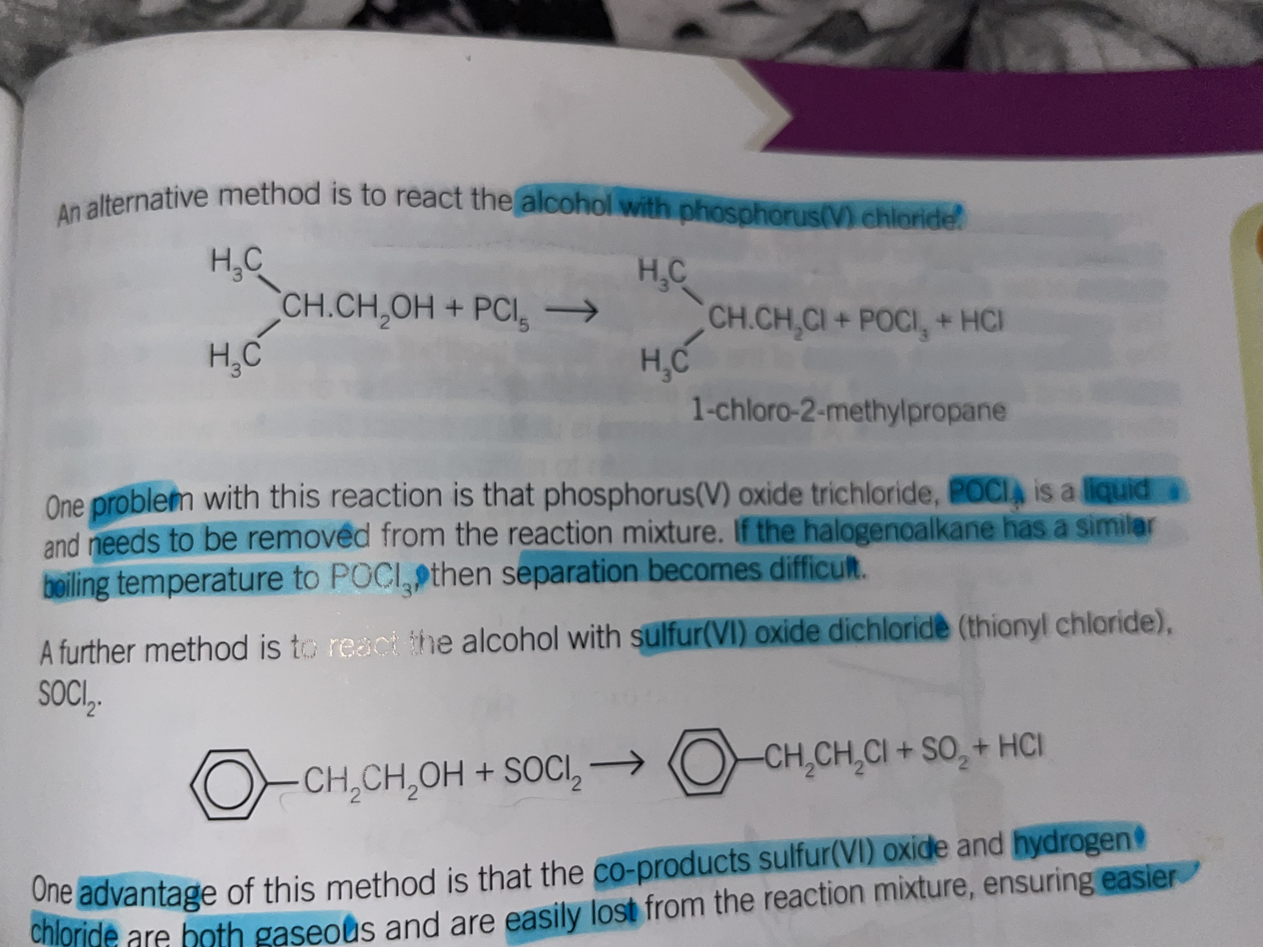<p>Passes hydrogen chloride gas into the alcohol in the presence of anhydrous zinc chloride, acting as a catalyst</p><p></p>