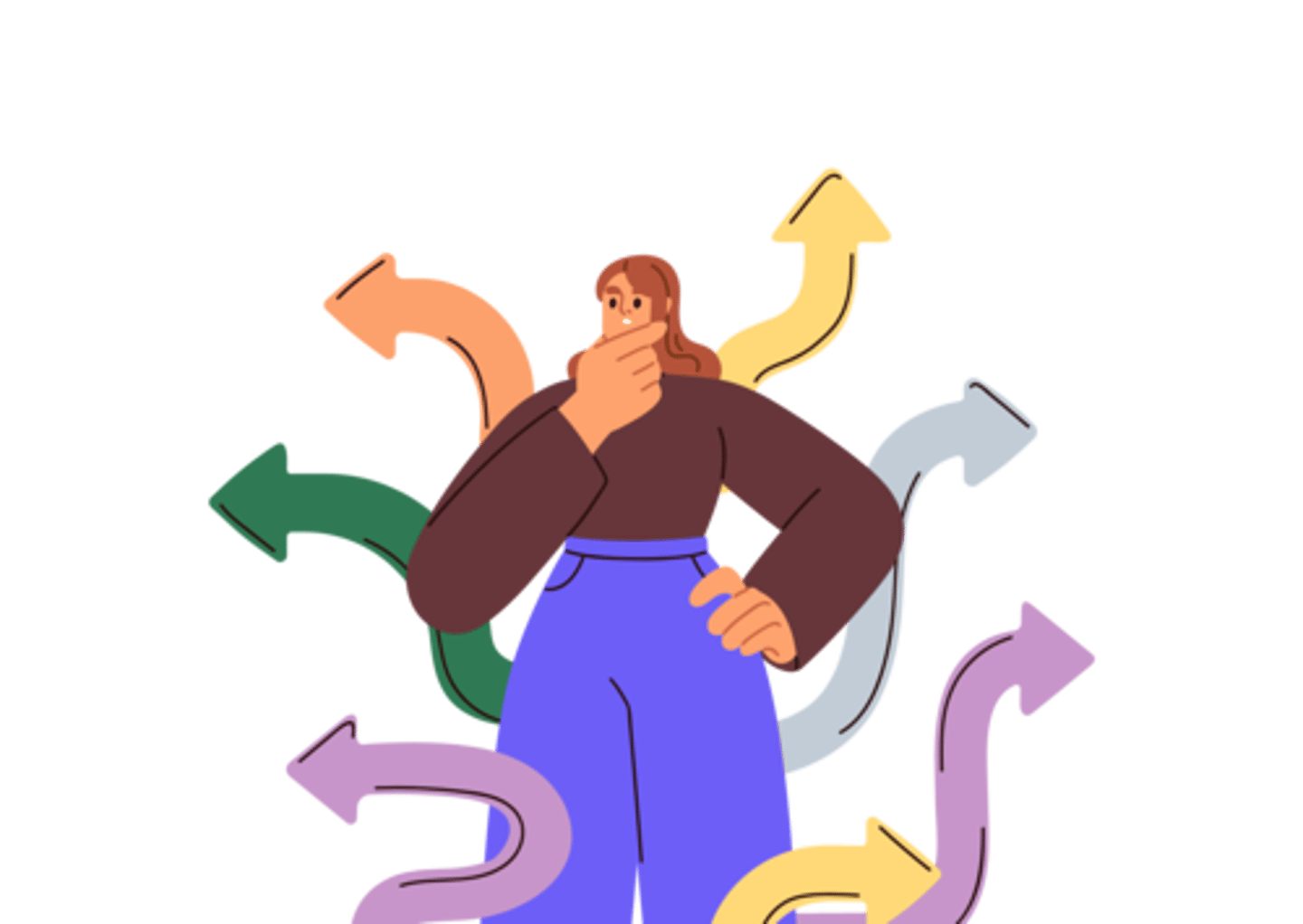 <p>Not yet finalized; uncertain.</p><p>The plans for the summer vacation are still ____________________</p>