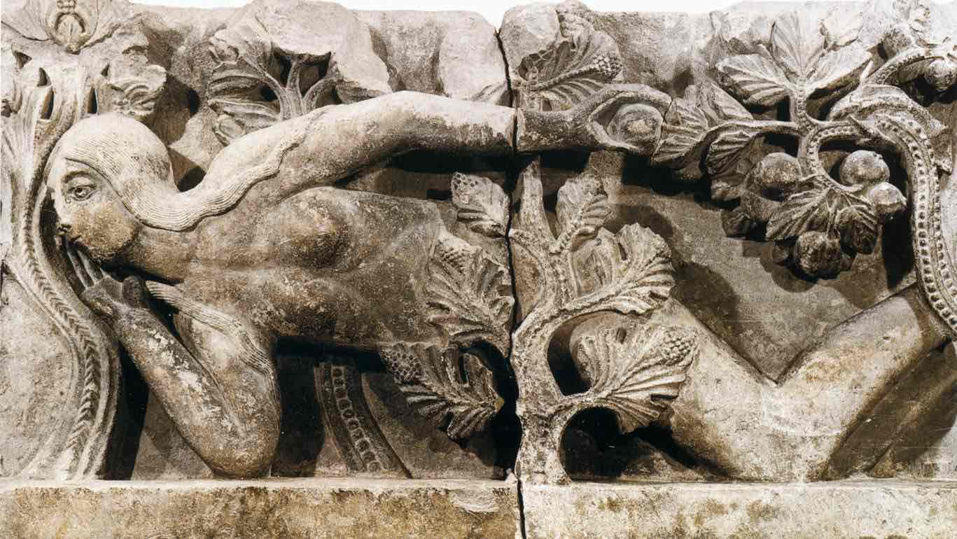 <p><em>The Temptation of eve - C.1130 (Romanesque)</em></p>