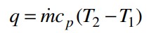 Deliberate rate of heat transfer q