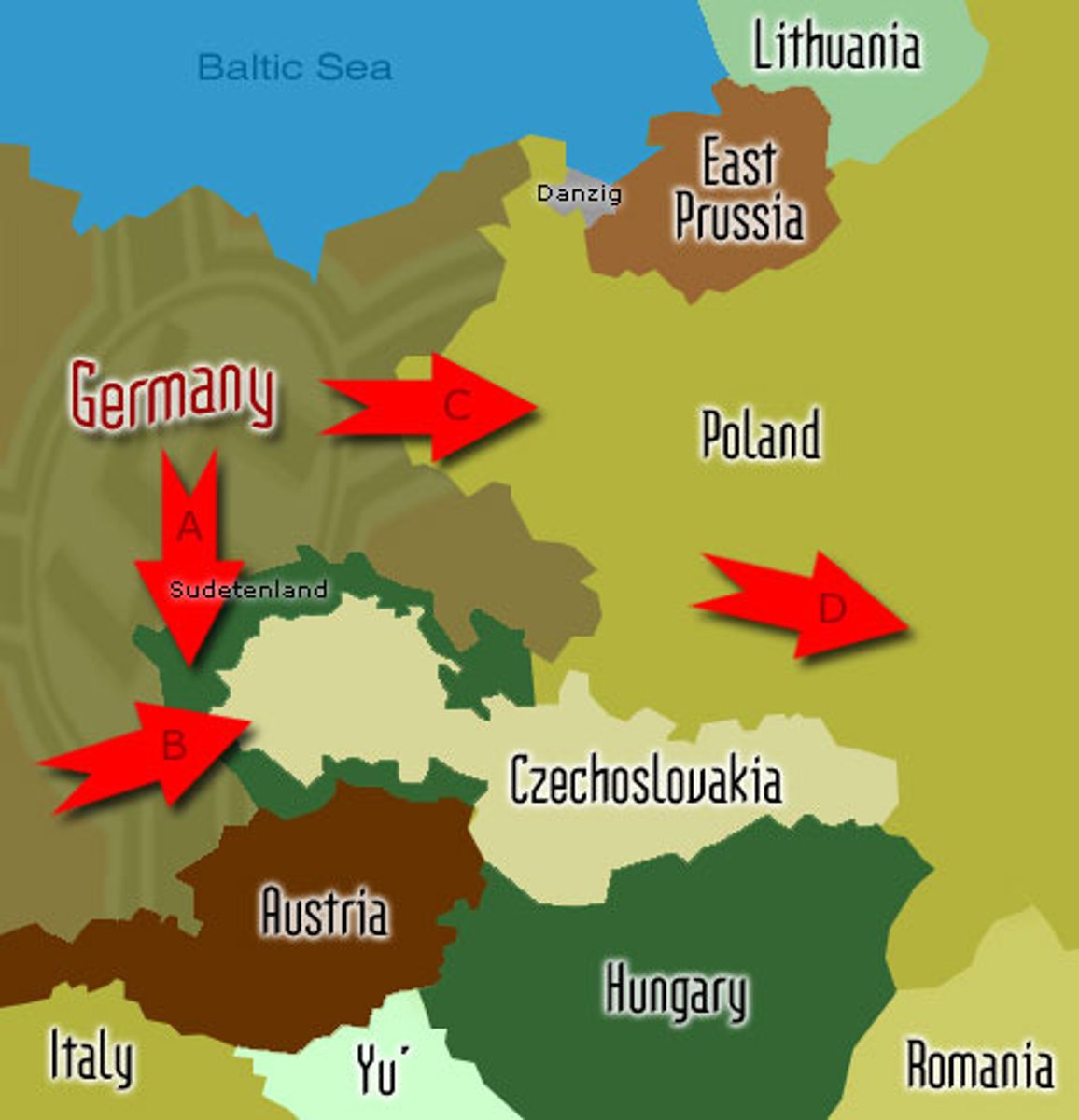 <p>Hitler's expansionist theory based on a drive to acquire "living space" for the German people</p>