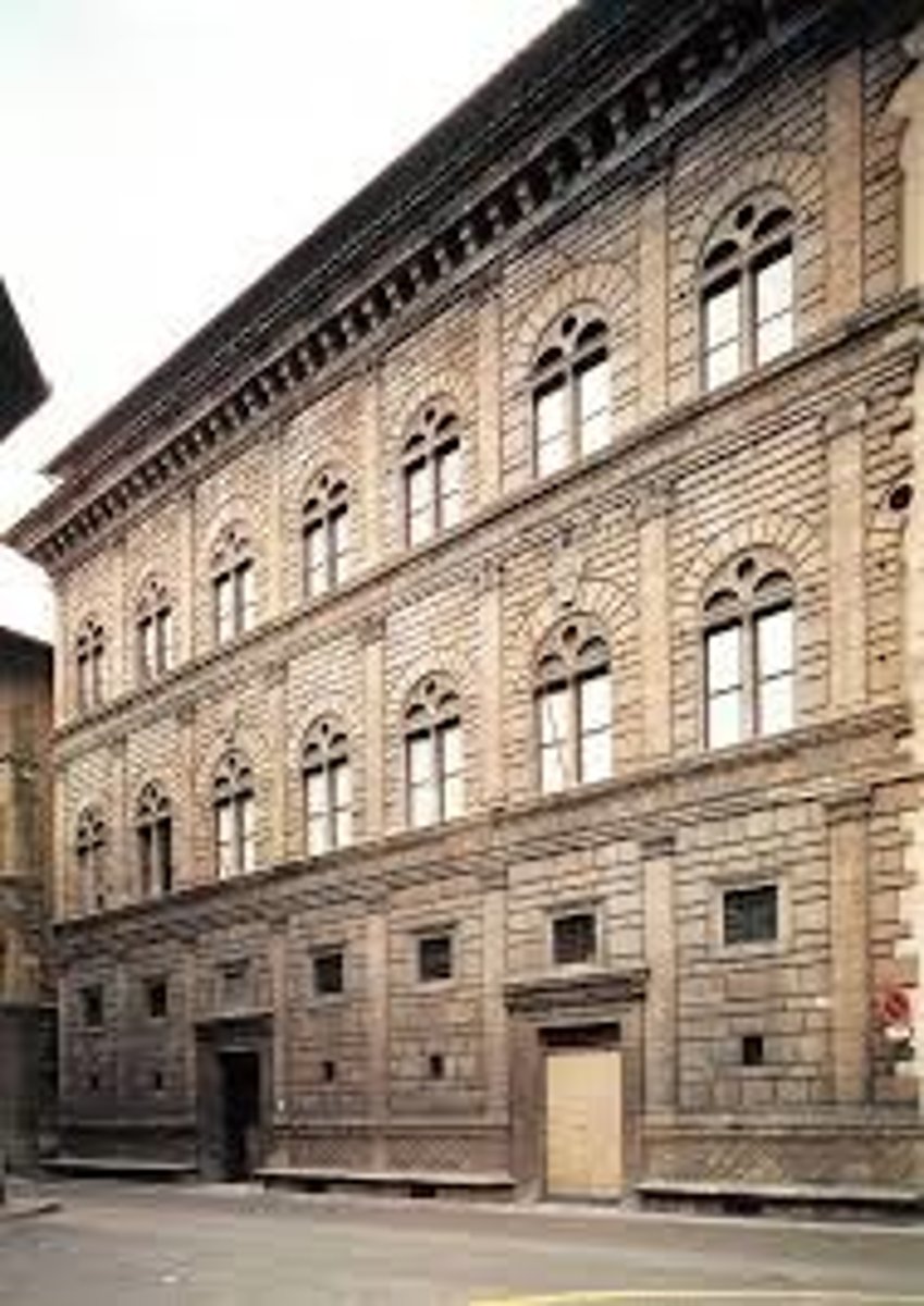 <p>Florence, Italy. Leon Battista Alberti (architect). c. 1450 C.E. Stone, masonry.</p>