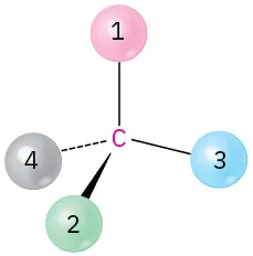 <p>(5-9)</p><p><span>Orient each of the following drawings so that the lowest-ranked group is toward the rear, and then assign </span><em>R</em><span> or </span><em>S</em><span> configuration:</span></p><p><span>(a)</span></p>
