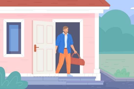 <p>i left</p><p>I left the house early</p>