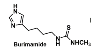 <ul><li><p>not orally active in acidic pH of the stomach </p></li><li><p><u>pharmacophore:</u> <strong>thiourea </strong></p><ul><li><p>side effects like decreasing WBC</p></li></ul></li></ul>