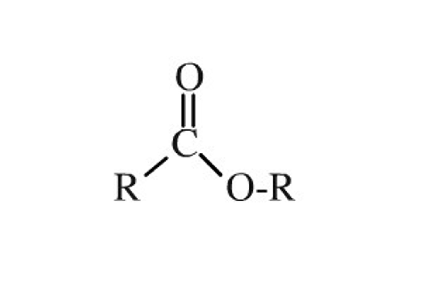 <p>O between carbonyl and a C</p>