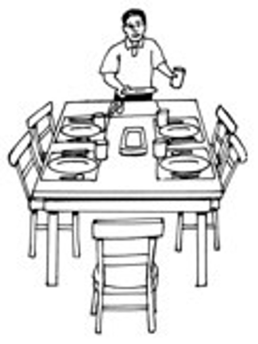 <p>to set the table</p>