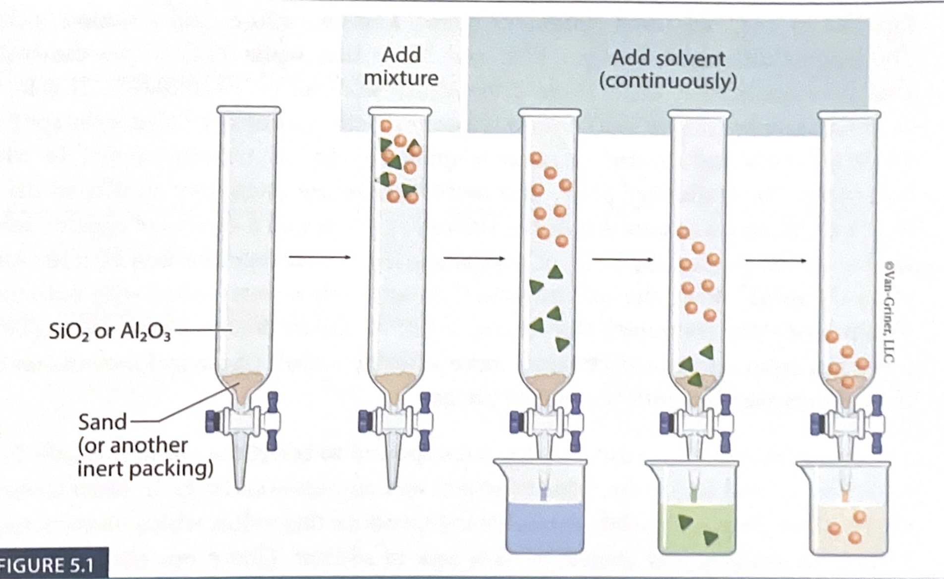 <p>Separating pigments using polarity with gravity</p>