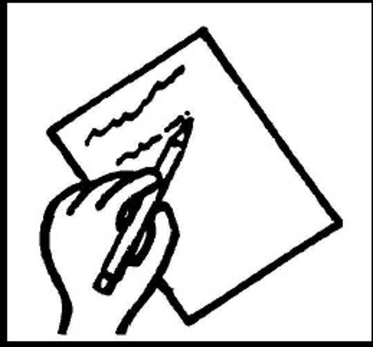 <p>to write</p>