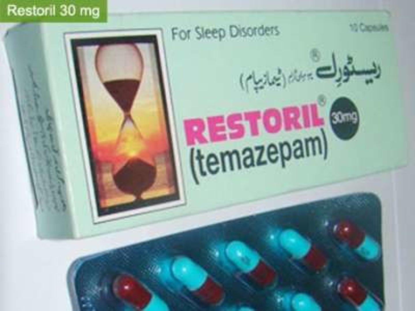<p>Temazepam</p><p>Benzodiazepine</p><p>Insomnia</p>