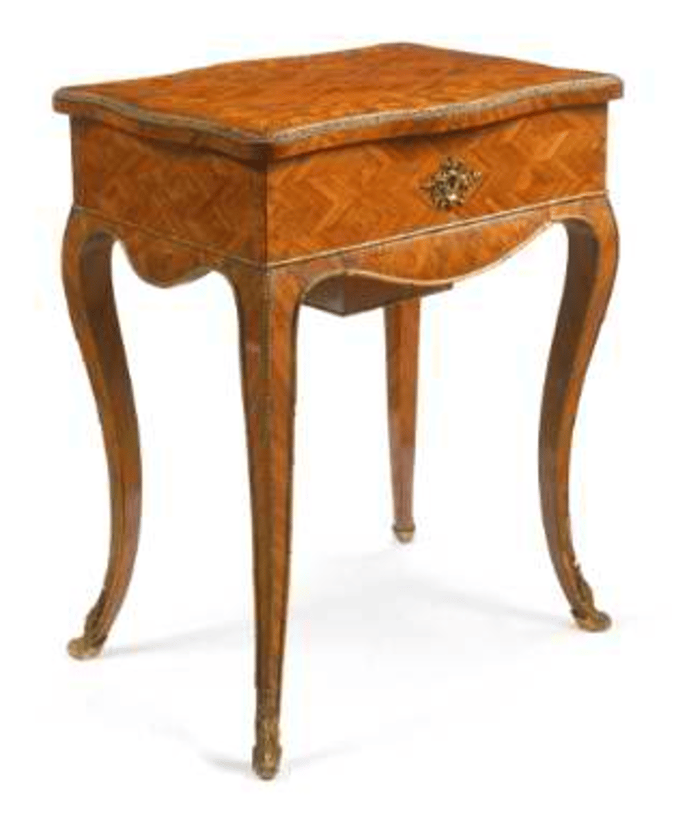 <p>French Rococo (Louis XV)</p><p>French sewing table</p>