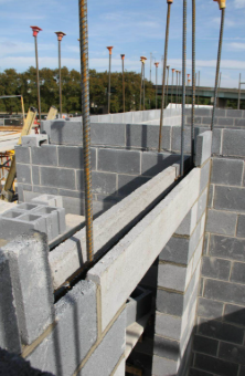 <p>This is<strong> used to construct lintels.</strong> It has a single core with an<strong> open end</strong> and is usually placed with its open end upright. It forms a continuous beam when filled with grout and proper reinforcement. Also known as <strong>U-blocks.</strong></p>