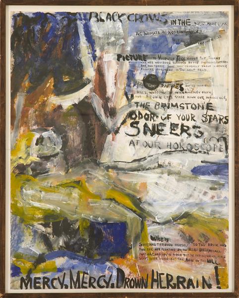 <p>-One of the most successful abstract expressionists</p><p>-art in MOMO</p><p>-words on paintings</p><p>-layers</p><p>The Oranges, No. 1 (Black Crows). </p><p>1952. </p><p>Oil on canvas</p>