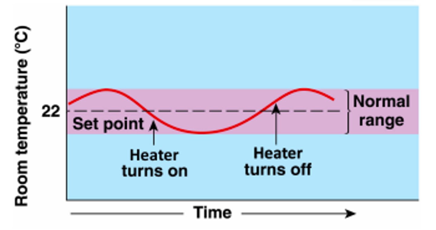 <p>The level at which a variable is normally maintained.</p>