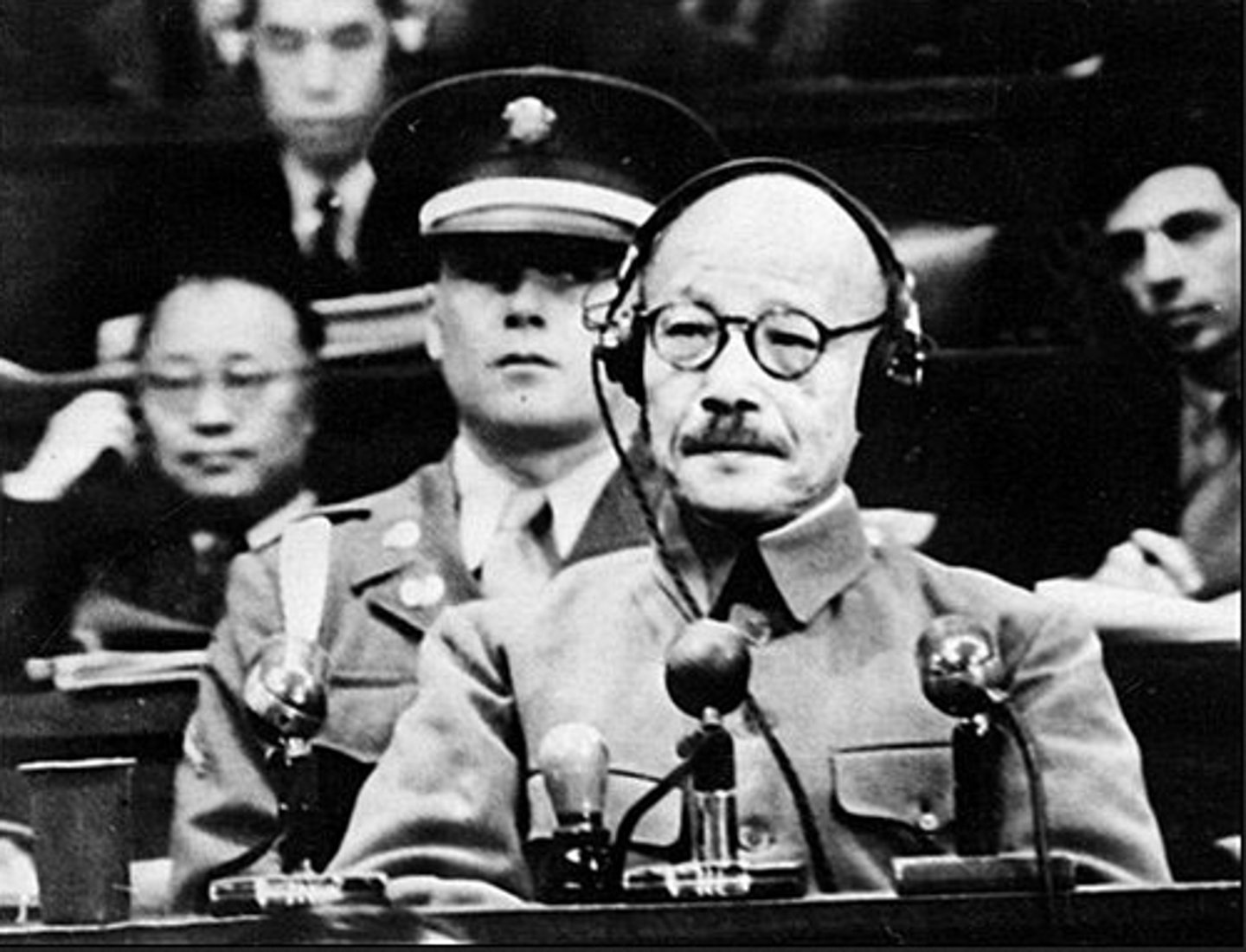 <p>war crime trials for Japanese officials</p>