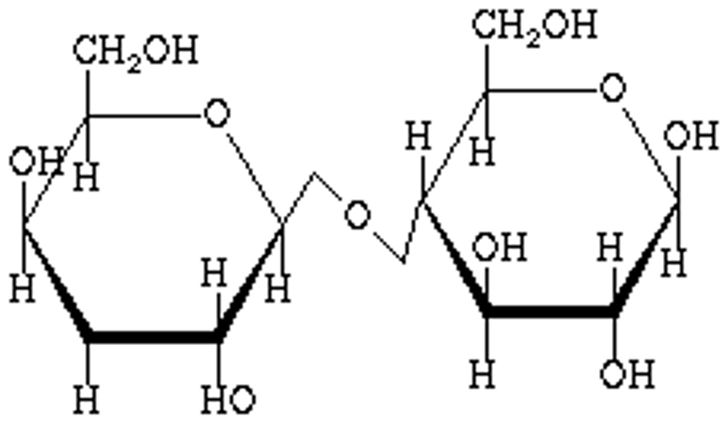 <p>- one OH is up (usually left one) and other OH is down (usually right one)</p>