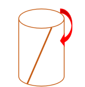 <p><span>A pressure tank is made of a parallelogram plate that is rolled and welded. If a torque T acts on the tank in addition to the inner pressure, what kind of stresses exist on an element in the welded line?</span></p>
