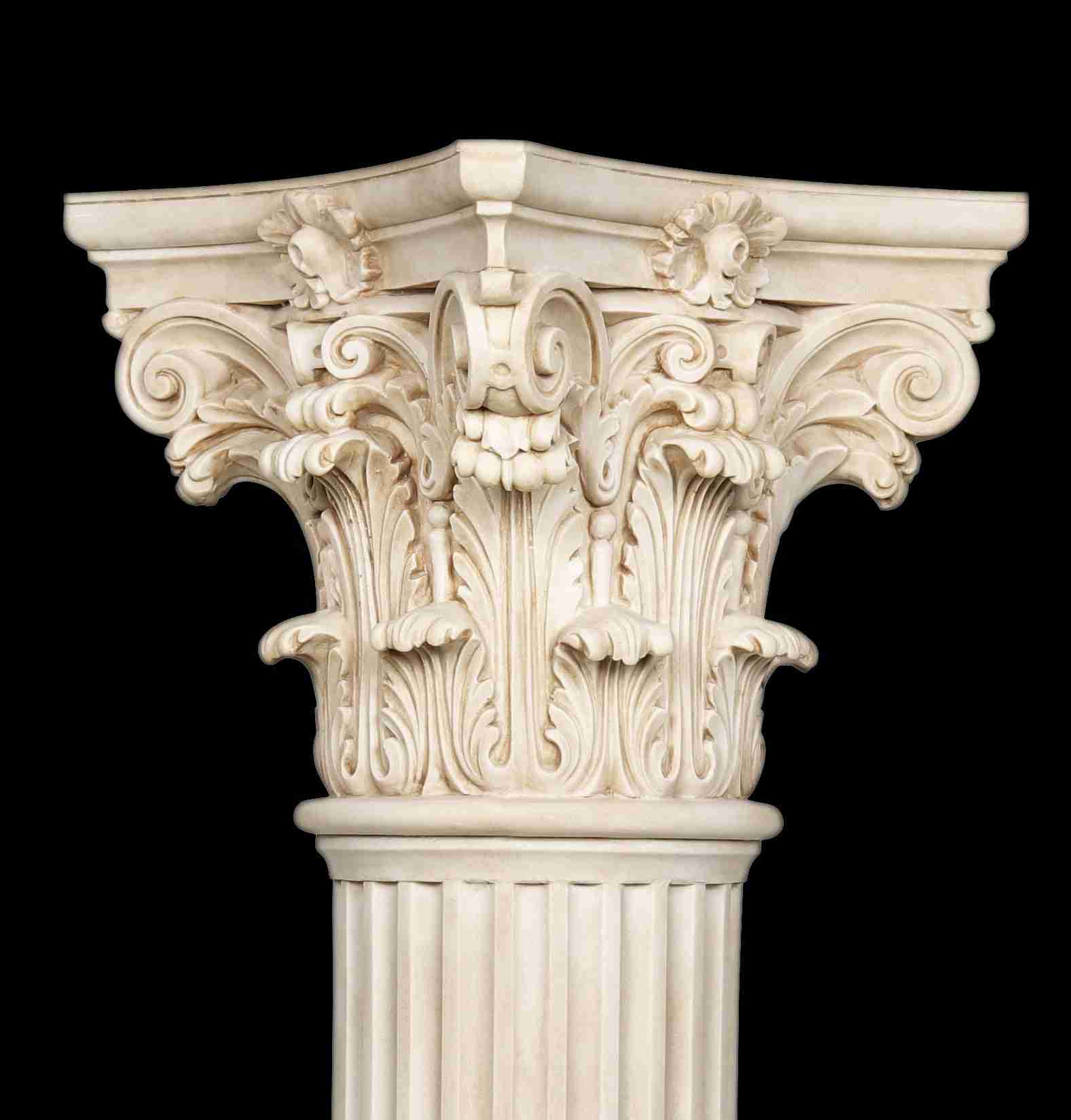 <p>acanthus leaves on top</p>