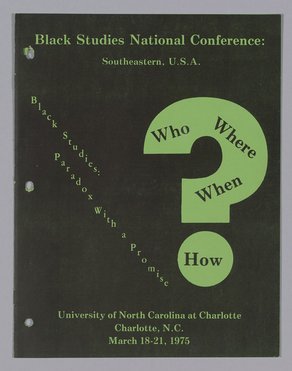 <p>- National Council for Black Studies established in 1975</p><p>- African American scholars came together to formalize the study of the African diasporic experience and expand academic units and community programs for this cause</p><p>- First annual conference for NCBS held at the University of North Carolina in 1975</p>