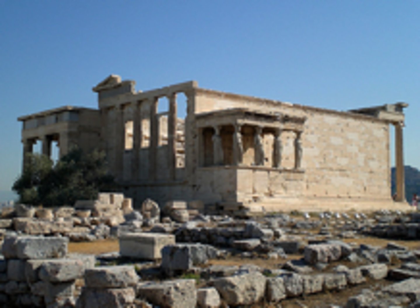 <p>is an ancient Greek temple on the north side of the Acropolis of Athens in Greece which was dedicated to both Athena and Poseidon</p>
