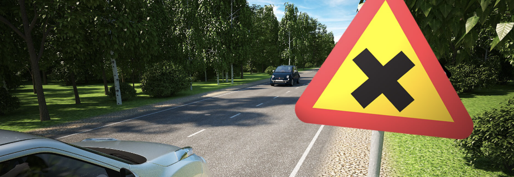 <p>Vad gäller efter vägmärket?</p>