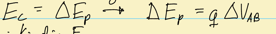 <p>Where Ec is kinetic energy, change in Ep is change in potential energy as particle moves thru x-ray tubes, Q is the charge of the particles (q=electron), and Vab is the difference increasing wave intensity voltage between the two x-ray tubes——— The nergy released can also be seen as “I” (electrical current measures in amps)- which is NOT TO BE CONFUSDE WITH INTENSITY which is also seen as “I”</p>