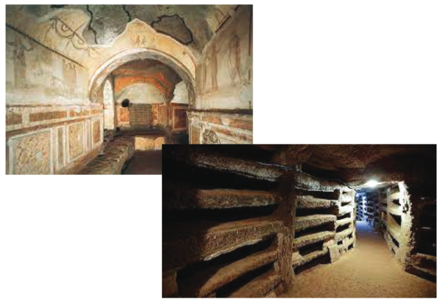 <p>(Unit 3 Chapter 8: Late Antiquity (c. 250 CE - 800 CE)) <strong>#48: Catacombs of Priscilla</strong></p><ul><li><p>Other Art Connections</p></li></ul><p></p>