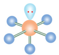 <p>m: square pyramidal e: octahedral </p>