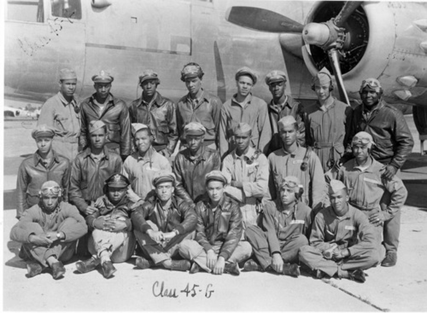 <p>332 Fighter Group; African American group of fighter pilots; famous for shooting down over 200 enemy planes. Won many awards for bravery and never lost a single pilot.</p>