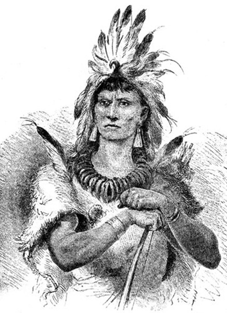 <p>Native American people in Virginia who initially tried to help the settlers of Jamestown</p>