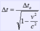 Time Dilation Formula