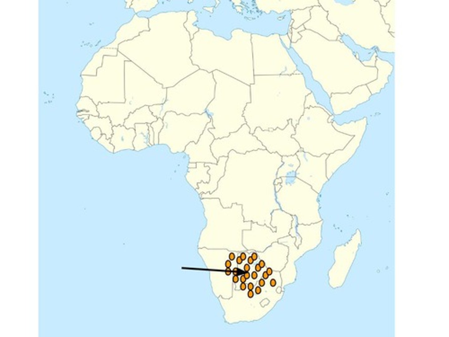 <p>Large desert in southern Africa</p>