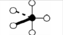 <ul><li><p>AX<sub>5</sub></p></li><li><p>trigonal bipyramidal</p></li><li><p>sp<sup>3</sup>d</p></li></ul><p></p>