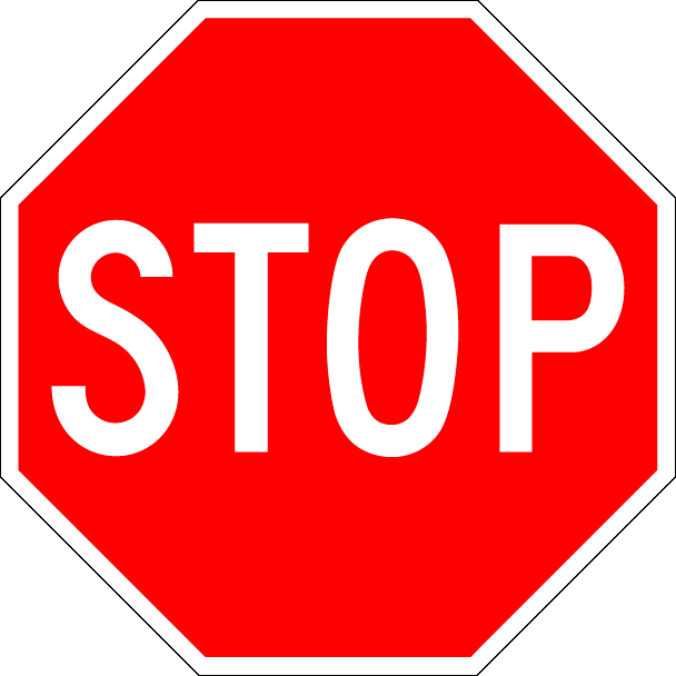 <p><strong>Stop before the indicated white line.</strong> Give way to traffic from the right and left.</p>