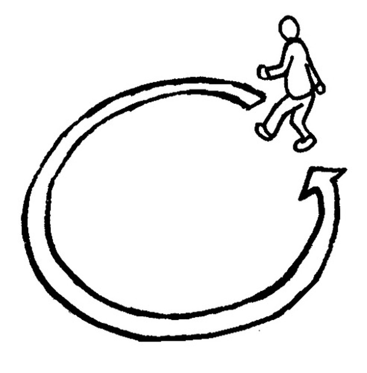 <p>to go and get back</p>