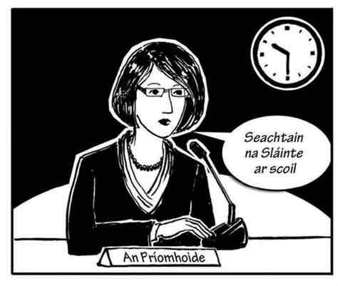 <p>Pictiúr 1, Abairt 2 - The principal made an announcement about it that morning. </p>