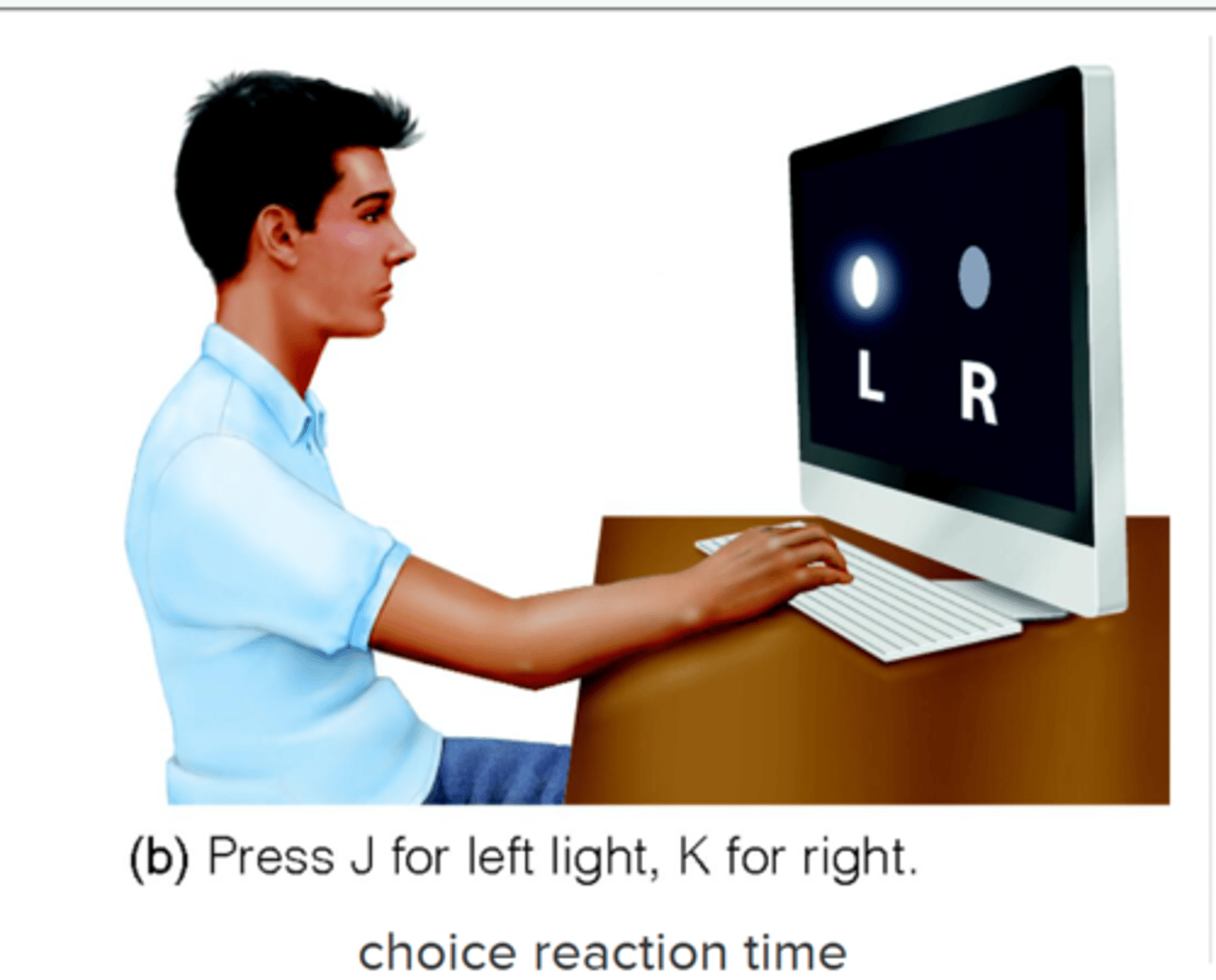 <p>Measurement of how long it takes to react to one of multiple stimuli</p>
