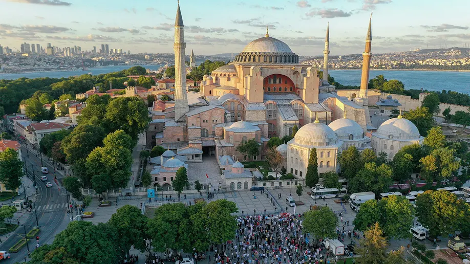 <p>(Byzantine) Church of Hagia Sophia: Made in-</p>