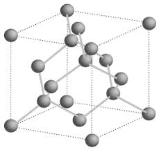 <p>group four element with four valence electrons, each Si atom is covalent bonded to four others in a tetrahedral arrangement, results in giant lattice structure</p>