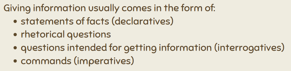 <ul><li><p><span>Information communication can be used for giving and getting information.</span></p></li></ul><p></p>