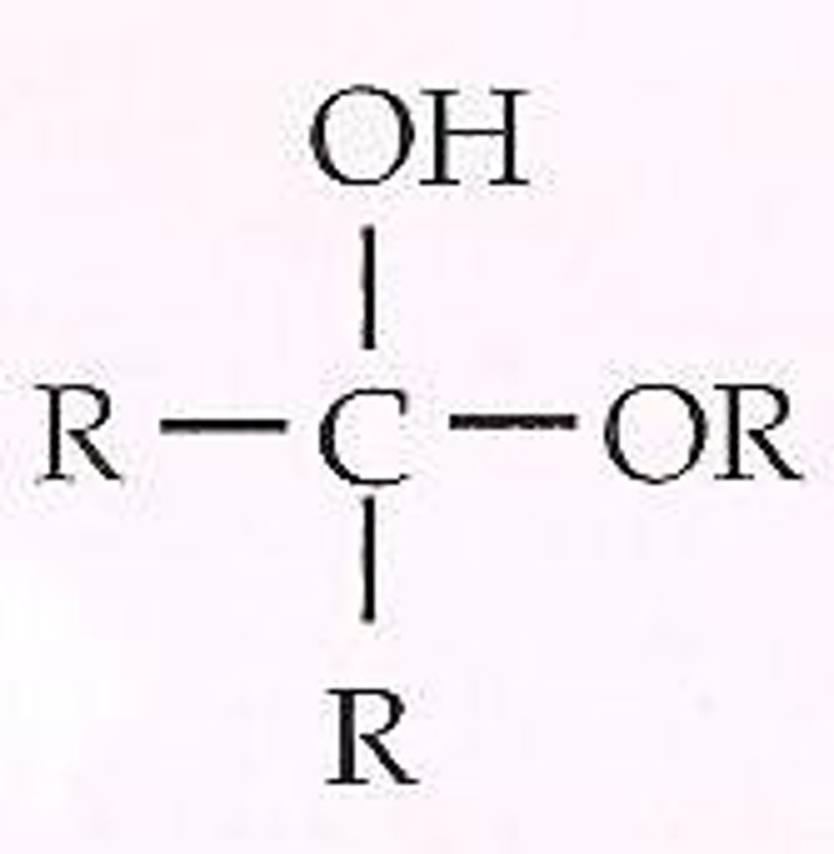 <p>Ketone reacts with an alcohol to form this.</p>