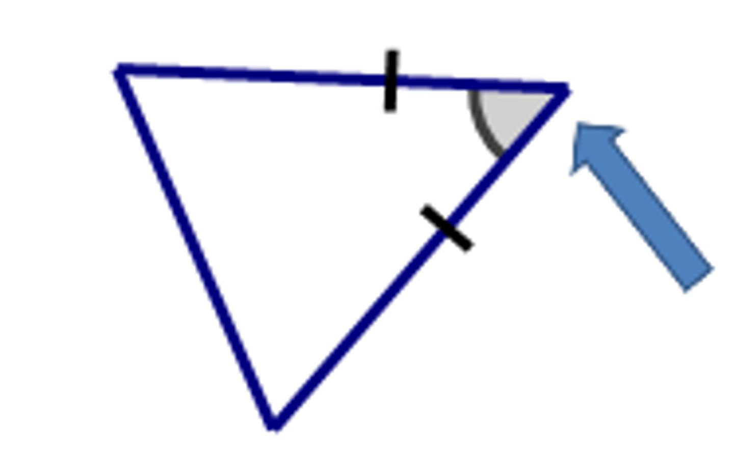 <p>vertex angle</p>