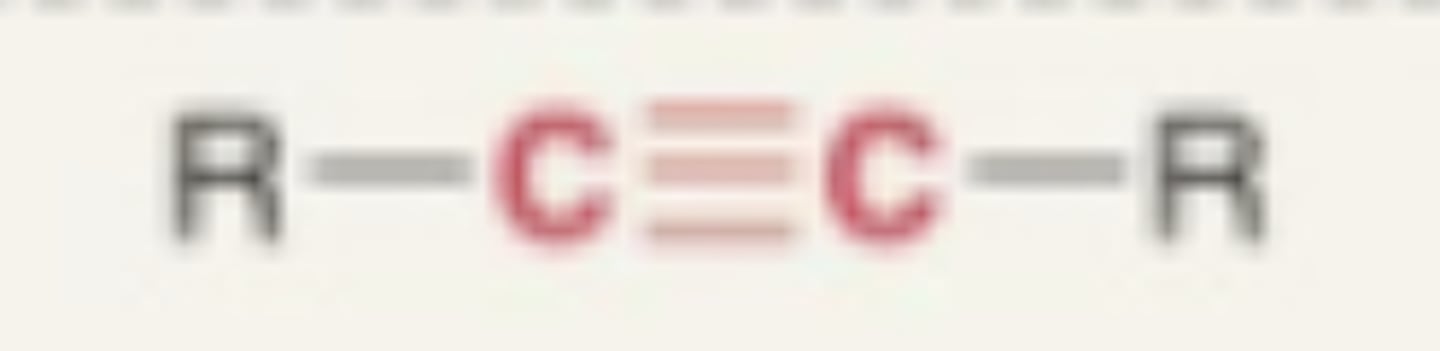 <p>- triple bonded carbon</p>