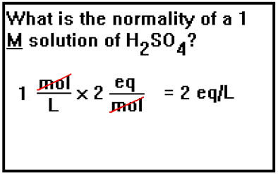 <p>number of protons a molecule of acid can release in solution </p><ul><li><p>for example, each molecule of H<sub>2</sub>SO<sub>4</sub> can release two protons in solutions so its normality is 2 </p></li></ul><img src="https://knowt-user-attachments.s3.amazonaws.com/2f914c4f-20d7-4a74-b619-952becad3d93.png" data-width="100%" data-align="center"><p></p>
