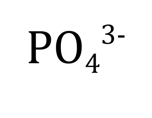 <p>PO4 3- -3 Charge</p>