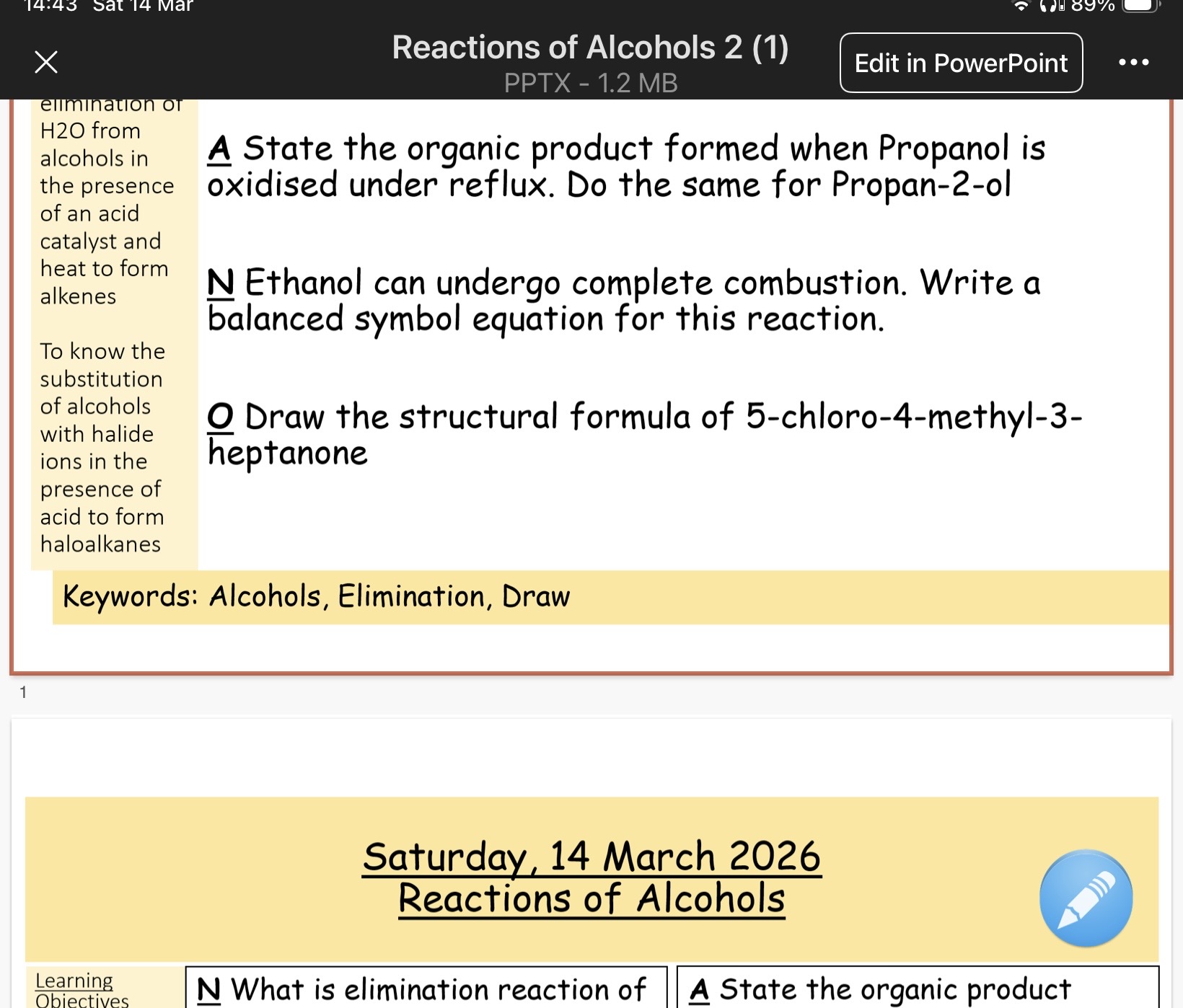 <p>Answer image questions</p>