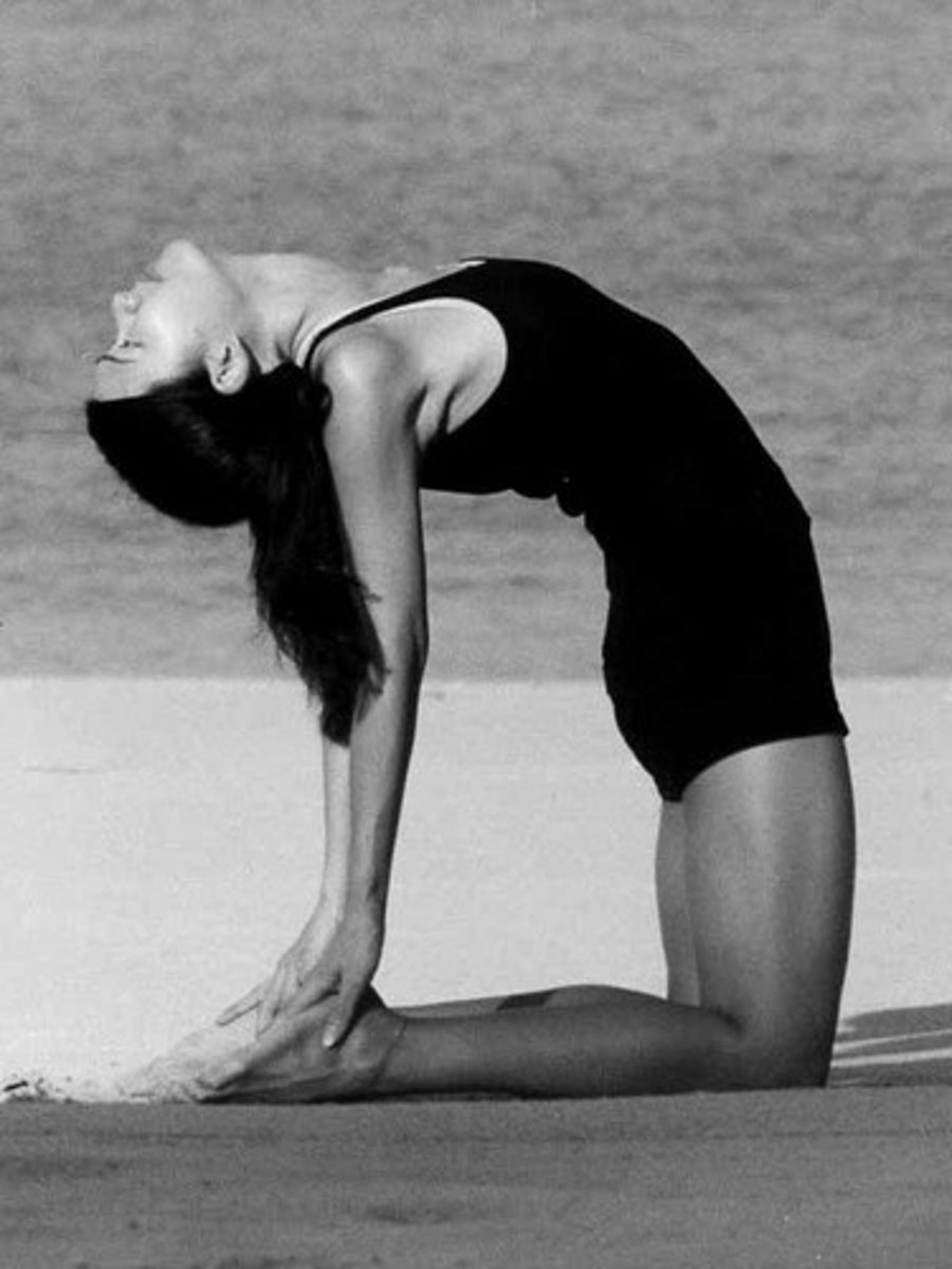 <p>Camel Pose</p>