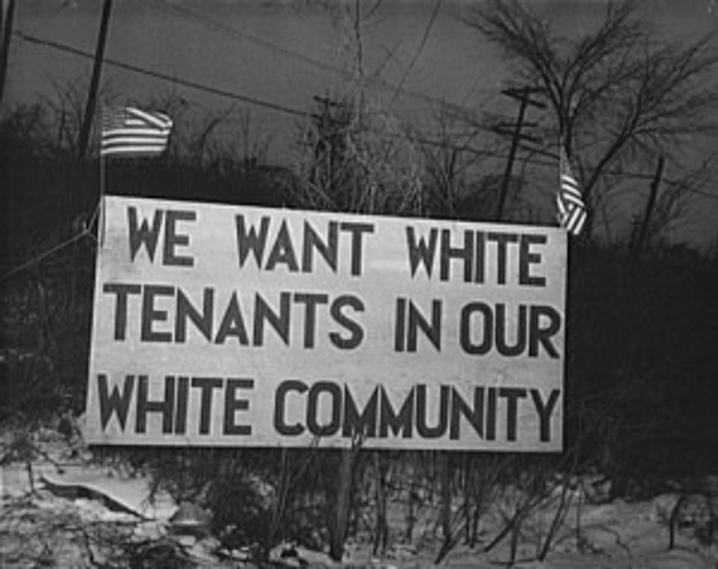 <p>Provision in a property deed preventing sale to a person of a particular race or religion; loan discrimination; ruled unconstitutional.</p>